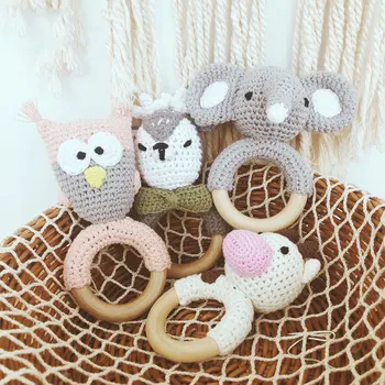 1PC Baby Rattle Toys Wooden Teething Ring Amigurumi Intelligence Grasping Gums Hand Bell Rattle Baby Teether Toddler Toys
1PC Baby Rattle Toys Wooden Teething Ring Amigurumi Intelligence Grasping Gums Hand Bell Rattle Baby Teether Toddler Toys