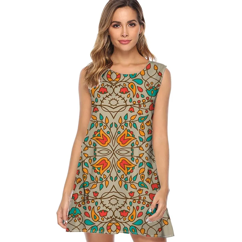 omens Summer Dresses 2019 Oriental flower Printed Vintage Boho Dress Sexy Sleeveless Casual Mini Beach Chiffon Dress Sundress
omens Summer Dresses 2019 Oriental flower Printed Vintage Boho Dress Sexy Sleeveless Casual Mini Beach Chiffon Dress Sundress