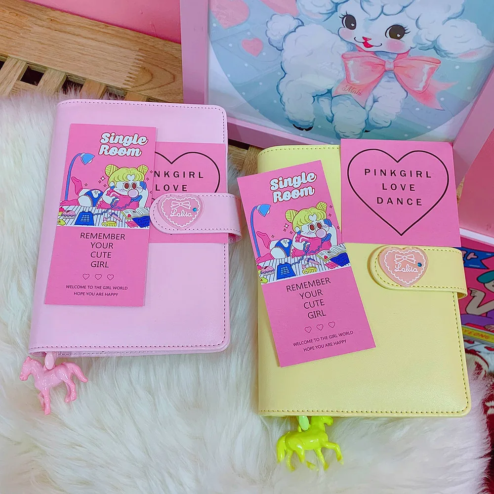 notebook Spiral binding planner Kawaii little girl coil Book imitation leather Makaron color Plaid Card sketchbook Wholesale
notebook Spiral binding planner Kawaii little girl coil Book imitation leather Makaron color Plaid Card sketchbook Wholesale