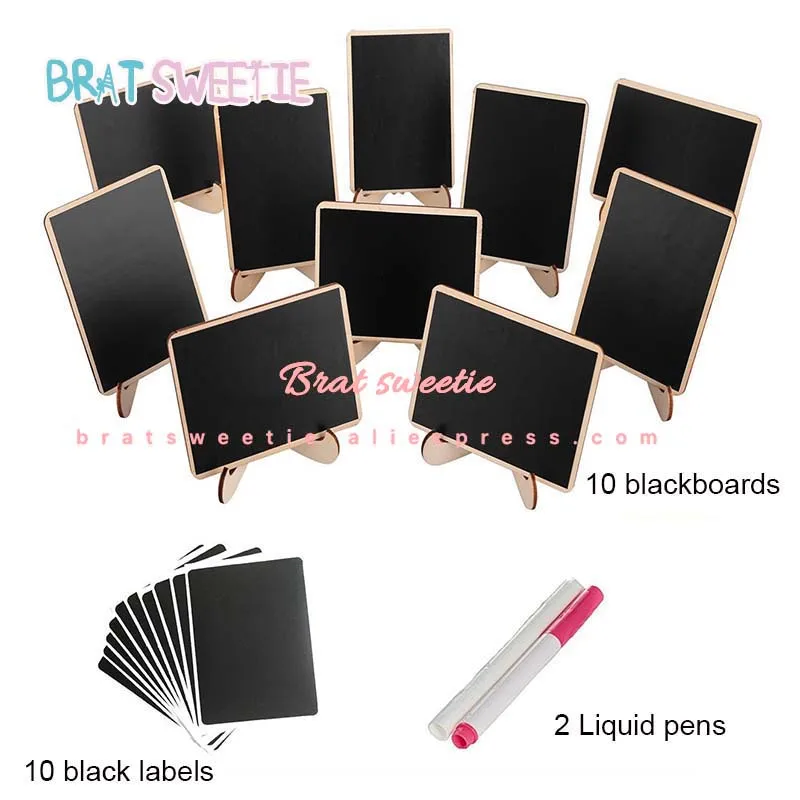 22pcs/set Rectangle Wood Mini Blackboard with Support Easel for Message Board Signs Party Birthday Wedding Table Decoration
22pcs/set Rectangle Wood Mini Blackboard with Support Easel for Message Board Signs Party Birthday Wedding Table Decoration