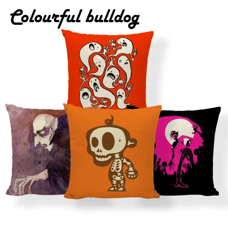 Horror Halloween Cushion Pumpkin Head Vampire Ghost Witch Cartoon Pillow 45X45Cm Polyester Decoration Festival Party Room Pillow
Horror Halloween Cushion Pumpkin Head Vampire Ghost Witch Cartoon Pillow 45X45Cm Polyester Decoration Festival Party Room Pillow