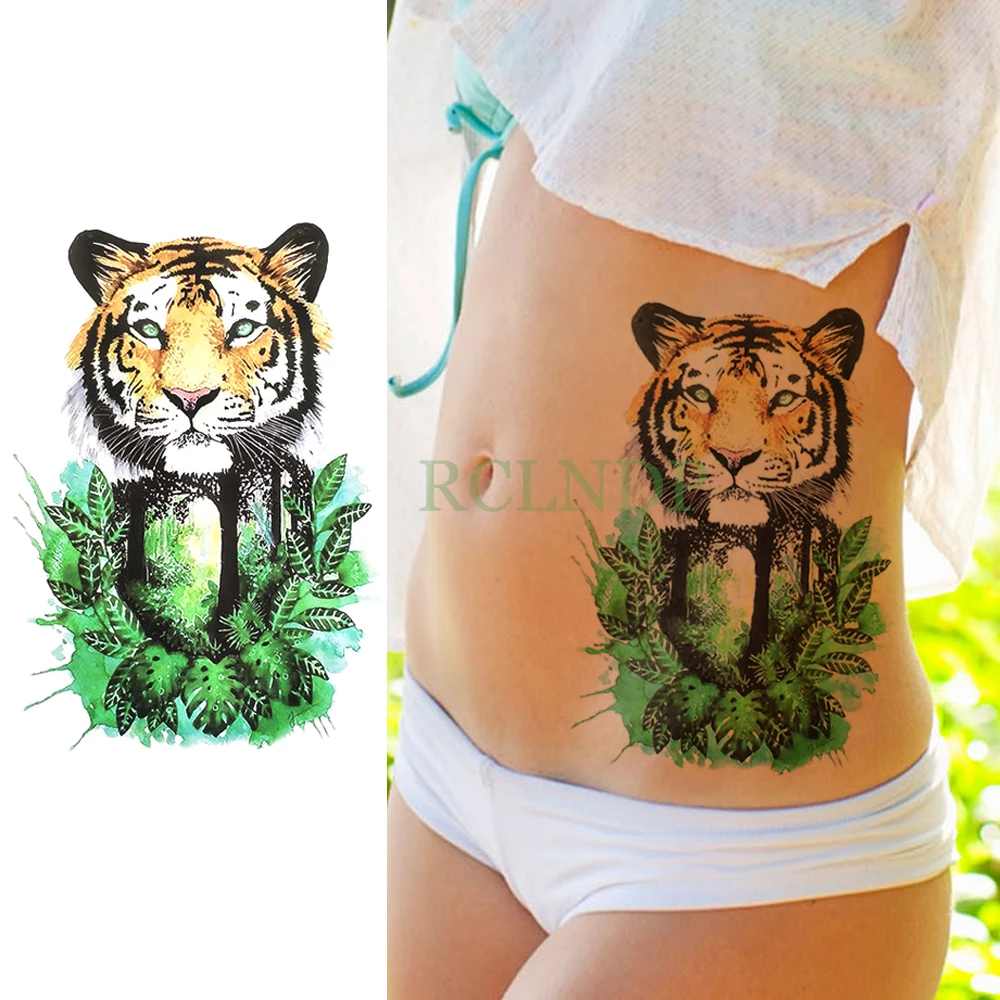 Waterproof Temporary Tattoo Sticker Tiger Leaf Fake Tatto Flash Tatoo Large size Tatouage Leg Arm back tato for Women Men girl
Waterproof Temporary Tattoo Sticker Tiger Leaf Fake Tatto Flash Tatoo Large size Tatouage Leg Arm back tato for Women Men girl