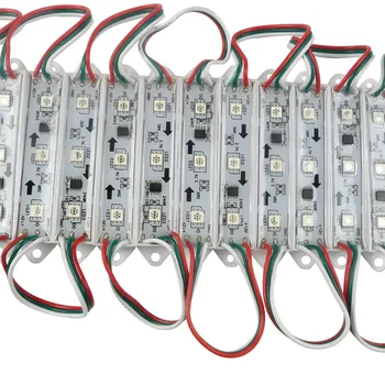 100pcs 5050 SMD WS2811 Addressable RGB LED Module 3 LEDs Light Waterproof DC 12V
100pcs 5050 SMD WS2811 Addressable RGB LED Module 3 LEDs Light Waterproof DC 12V