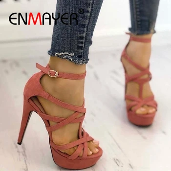 ENMAYER Flock Basic Casual Buckle Strap Platform High Super Zandalias De Verano Mujer Women Sandals Summer Size 34-43 ZYL2612
ENMAYER Flock Basic Casual Buckle Strap Platform High Super Zandalias De Verano Mujer Women Sandals Summer Size 34-43 ZYL2612