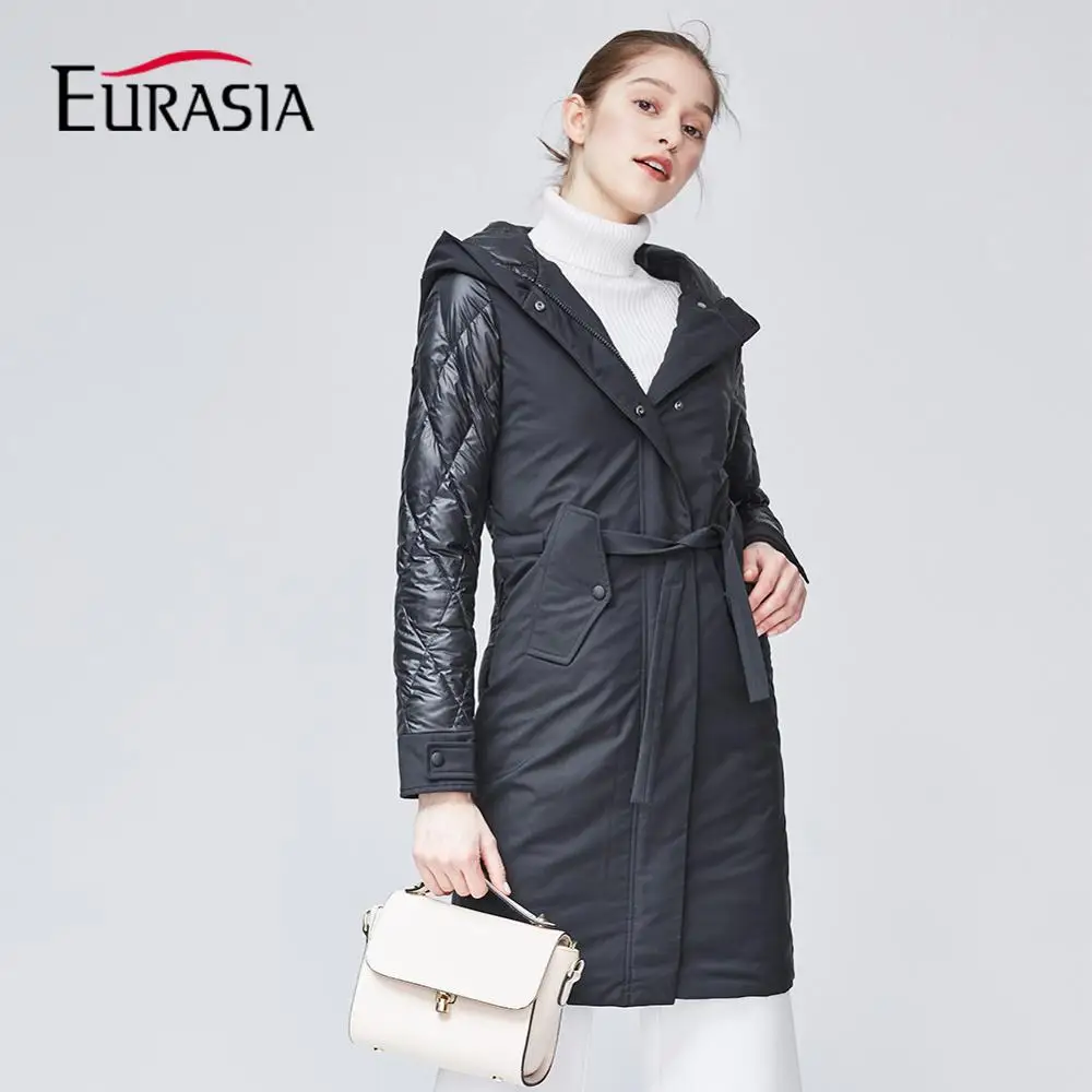 EURASIA 2018 New Brand Clothing Women Spring Autumn Parkas Womens Long Thin Casual Spliced Hat Jacket With Warm Coat MD1839
EURASIA 2018 New Brand Clothing Women Spring Autumn Parkas Womens Long Thin Casual Spliced Hat Jacket With Warm Coat MD1839