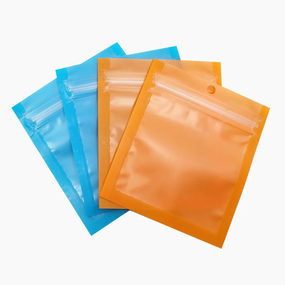 7x8cm Clear Self Seal Zip Lock Pouch Matte Blue Orange Plastic Package Bag Sundry Bean Candy Storage Pack Bags Hang Hole
7x8cm Clear Self Seal Zip Lock Pouch Matte Blue Orange Plastic Package Bag Sundry Bean Candy Storage Pack Bags Hang Hole