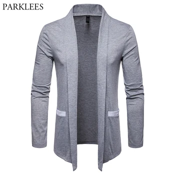Contrast Color Patchwork Cardigan Sweater Men Casual Slim Fit Shawl Collar Mens Gray Cardigans With Pocket Hipster Outwear Homme
Contrast Color Patchwork Cardigan Sweater Men Casual Slim Fit Shawl Collar Mens Gray Cardigans With Pocket Hipster Outwear Homme
