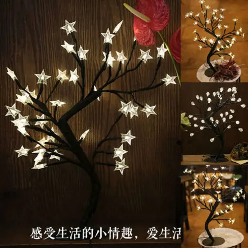 LED Cherry Blossom Rose Tree Bonsai Tree Fairy Twig Light Table Floor Lamp Home Decor
LED Cherry Blossom Rose Tree Bonsai Tree Fairy Twig Light Table Floor Lamp Home Decor