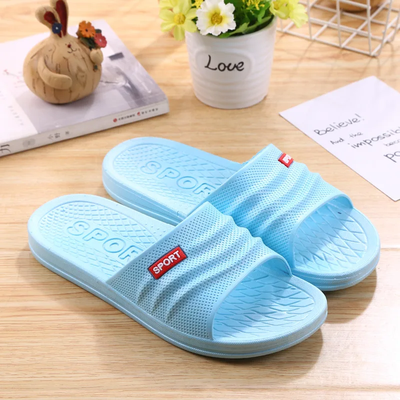 Summer home couple bathroom non-sliding bath men and women indoor soft bottom cool slippers
Summer home couple bathroom non-sliding bath men and women indoor soft bottom cool slippers