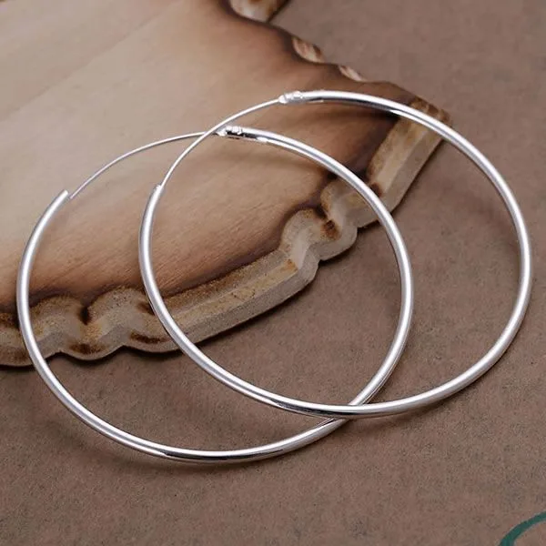 Free Shipping!!Wholesale Silver plated loop Earring,Silver Fashion Jewelry,Smooth Circle Earrings SMTE042
Free Shipping!!Wholesale Silver plated loop Earring,Silver Fashion Jewelry,Smooth Circle Earrings SMTE042