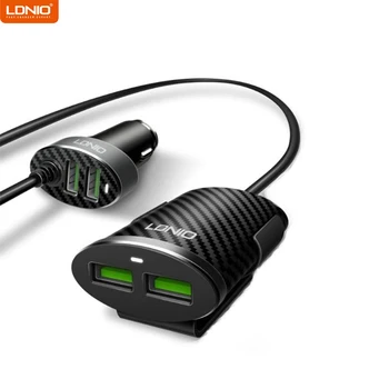 LDNIO C502 Car Charger Charging With 4USB Ports Charging For Front And Back Seat Detachable Clip DC 5V 5.1A 25.5W
LDNIO C502 Car Charger Charging With 4USB Ports Charging For Front And Back Seat Detachable Clip DC 5V 5.1A 25.5W
