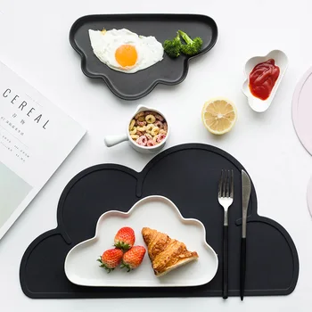 Nordic Silicone Placemat Cute Cloud Plate Pad Baby Dining Waterproof Non-slip Insulation Easy To Clean Non-toxic Pad Decoration
Nordic Silicone Placemat Cute Cloud Plate Pad Baby Dining Waterproof Non-slip Insulation Easy To Clean Non-toxic Pad Decoration