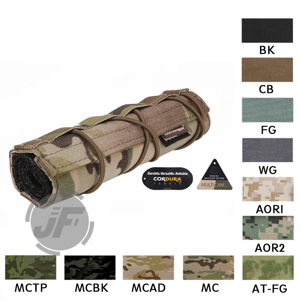 Emerson Tactical 18cm Suppressor Mirage Cover EmersonGear Quick Release Airsoft Accessory Adjustable Cover With Shock Strap MC
Emerson Tactical 18cm Suppressor Mirage Cover EmersonGear Quick Release Airsoft Accessory Adjustable Cover With Shock Strap MC
