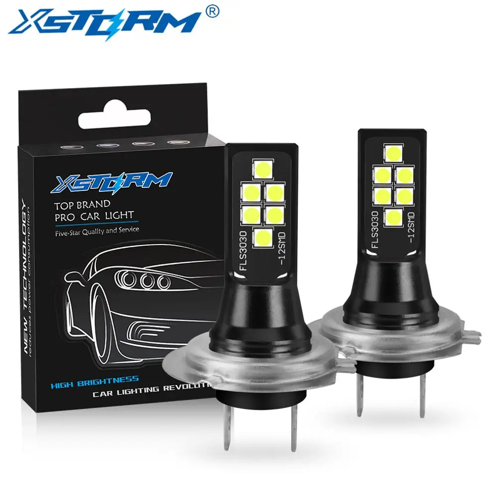 2Pcs Car Fog Lights H7 Lamp LED Super Bright 12 3030SMD 12V 24V 6000K White Driving Running Led H7 Bulbs for Auto Automotive
2Pcs Car Fog Lights H7 Lamp LED Super Bright 12 3030SMD 12V 24V 6000K White Driving Running Led H7 Bulbs for Auto Automotive