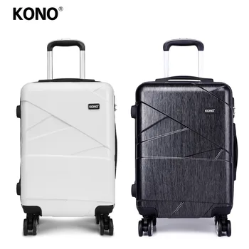 

KONO 2PCS 20 Inch Travel Rolling Luggage Suitcase Set Hard Shell PC 4 Wheels Spinner Check in Carry on Trolley Case Bag YD1772L