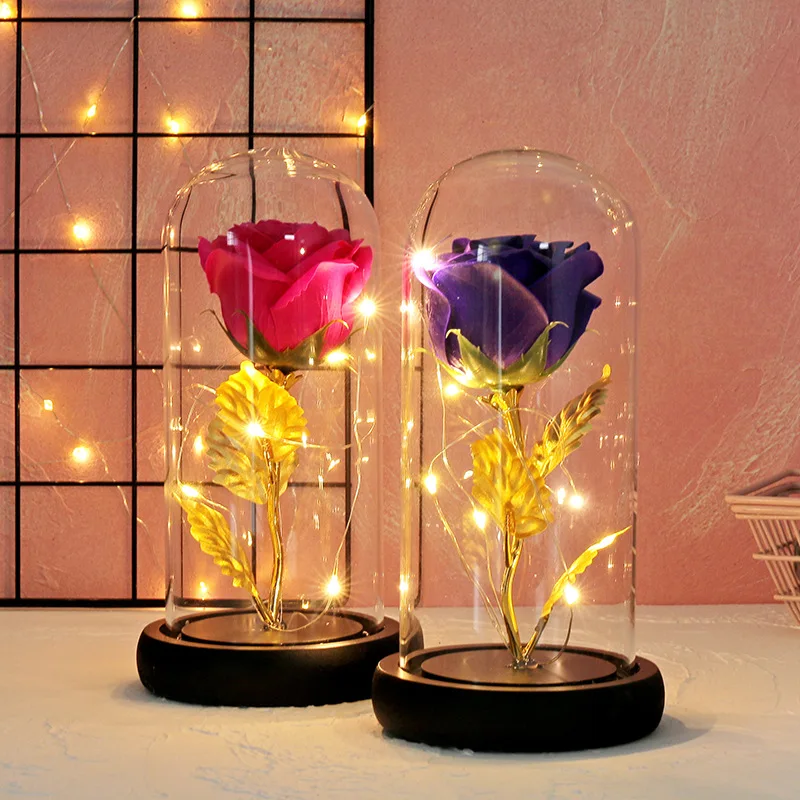Beast and Beauty Rose Flower with Glass Cover jarrones decorativos moderno wedding vase decoration home
Beast and Beauty Rose Flower with Glass Cover jarrones decorativos moderno wedding vase decoration home