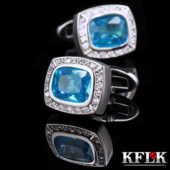KFLK Jewelry shirt cufflink for mens Brand Blue Crystal Cuff link Button High Quality Luxury Wedding Groom Free Shipping
KFLK Jewelry shirt cufflink for mens Brand Blue Crystal Cuff link Button High Quality Luxury Wedding Groom Free Shipping
