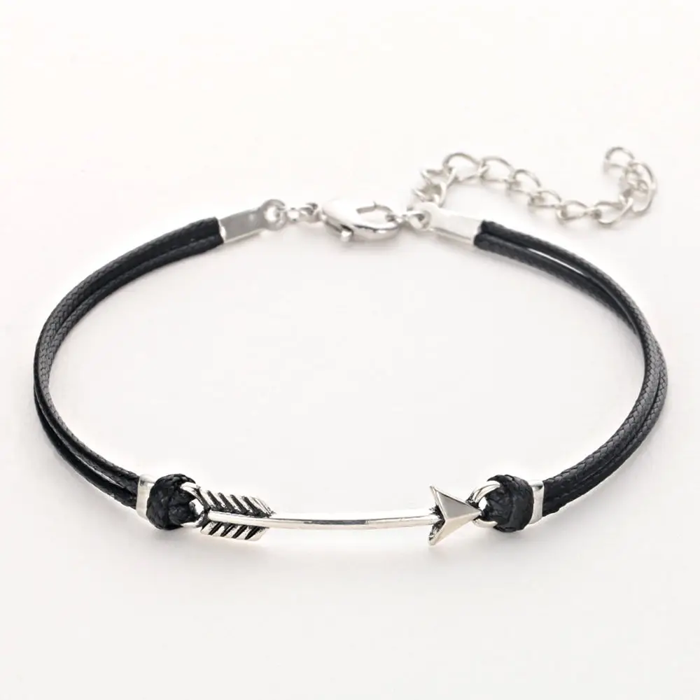2018 New Bohemia Rope Leather Bracelet Silver Color Arrowhead Bracelets For Best Friend Fashion Jewelry Charm Men Bracelet Gift
2018 New Bohemia Rope Leather Bracelet Silver Color Arrowhead Bracelets For Best Friend Fashion Jewelry Charm Men Bracelet Gift