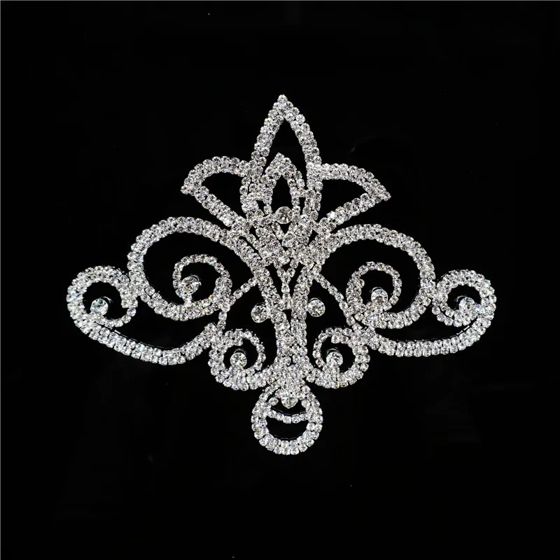Cusack 1 piece Flower Silver Rhinestones Applique for Wedding Dresses Costume Applique Sewing DIY Crafts Handmade 11.0*12.5 cm
Cusack 1 piece Flower Silver Rhinestones Applique for Wedding Dresses Costume Applique Sewing DIY Crafts Handmade 11.0*12.5 cm