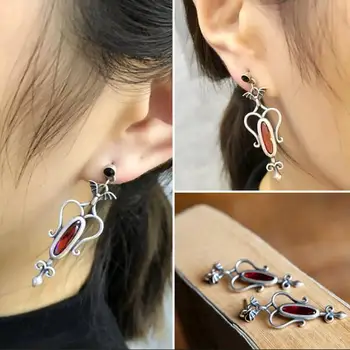 Gothic Punk Style Large Genuine 925 Sterling Antique Silver Bat Drop Earrings Women Vintage Long Earring Halloween Gift
Gothic Punk Style Large Genuine 925 Sterling Antique Silver Bat Drop Earrings Women Vintage Long Earring Halloween Gift