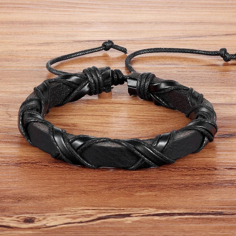 TYO New Design 2019 Twining & Bundling Black/Brown Color PU Leather Bracelet 18-20CM Fit For Women Men Father's Days Gift
TYO New Design 2019 Twining & Bundling Black/Brown Color PU Leather Bracelet 18-20CM Fit For Women Men Father's Days Gift