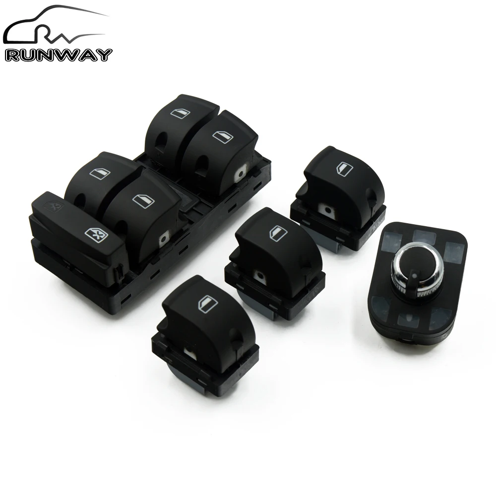 Power Electric Master Window Mirror Control Switch Button 5PCS/SET For AUDI A6 C6 4F 4F0959851 4F0959855 4F0 959 565
Power Electric Master Window Mirror Control Switch Button 5PCS/SET For AUDI A6 C6 4F 4F0959851 4F0959855 4F0 959 565