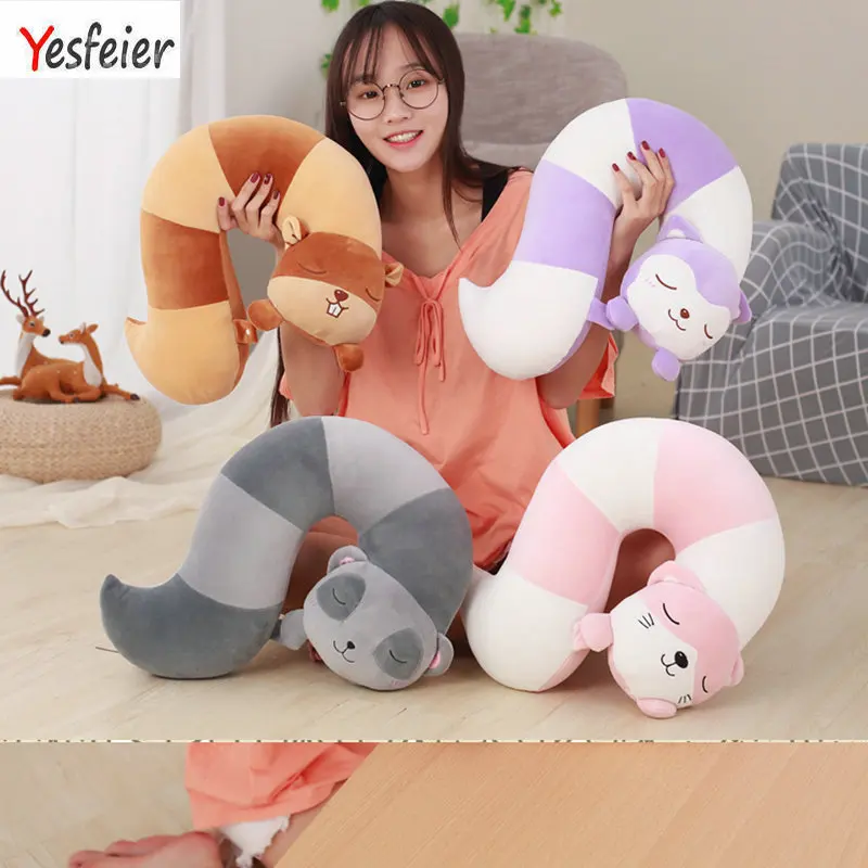 42cm super cute plush toys fox/squirrel/cat/raccoon animal tail U pillow home decoration nap pillow for children
42cm super cute plush toys fox/squirrel/cat/raccoon animal tail U pillow home decoration nap pillow for children