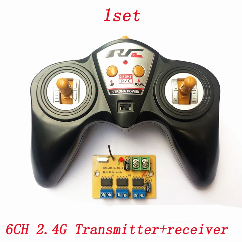 6CH 2.4G Remote Controller DC 6V-15V Large Power Transmitter Receiver Radio System for DIY RC Boat Cars 50M Wireless Controlling
6CH 2.4G Remote Controller DC 6V-15V Large Power Transmitter Receiver Radio System for DIY RC Boat Cars 50M Wireless Controlling