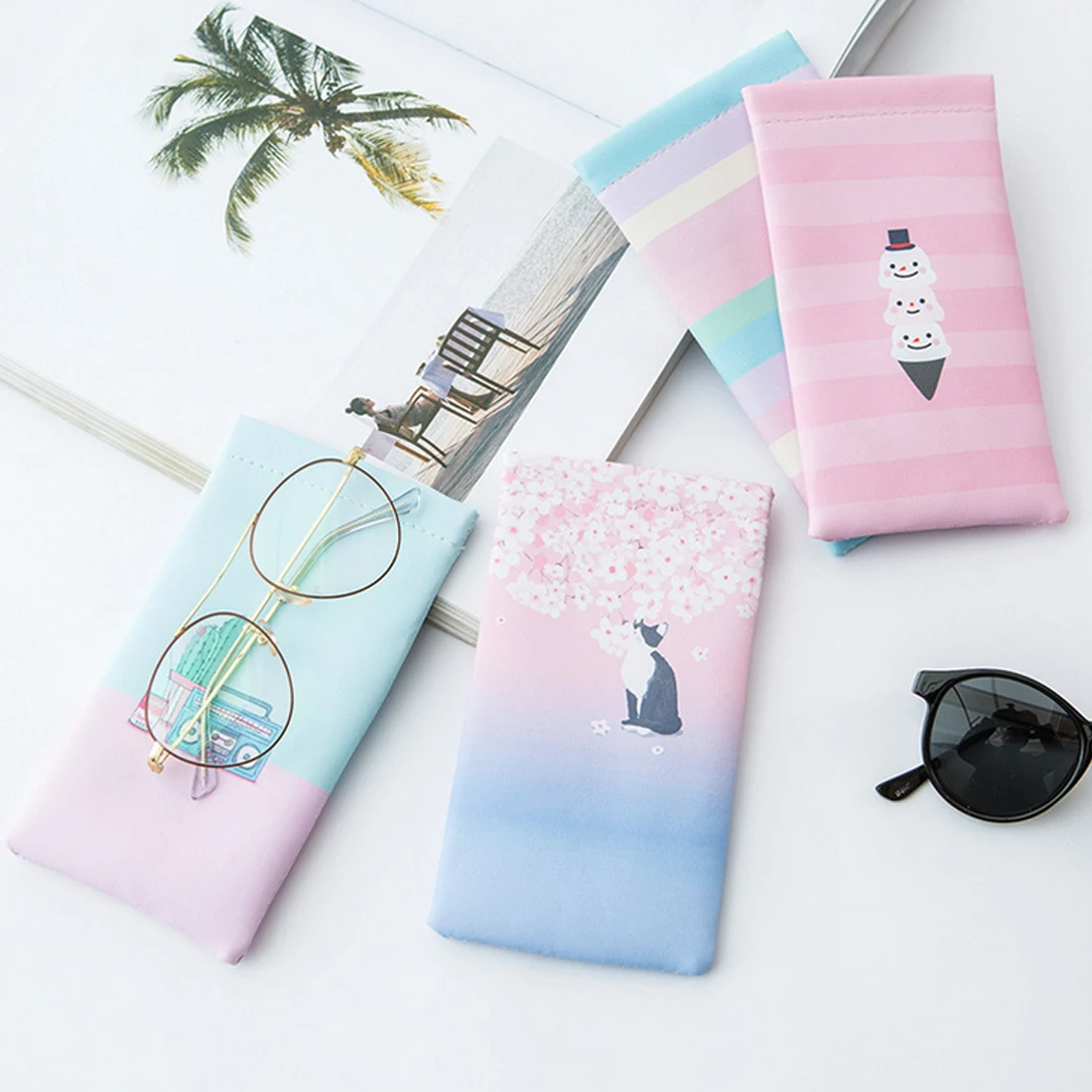 11 Patterns Fashion Sunglasses Scratch-proof Portable Glasses Pouch Reading Glasses Eyewear Protector Container Bag
11 Patterns Fashion Sunglasses Scratch-proof Portable Glasses Pouch Reading Glasses Eyewear Protector Container Bag