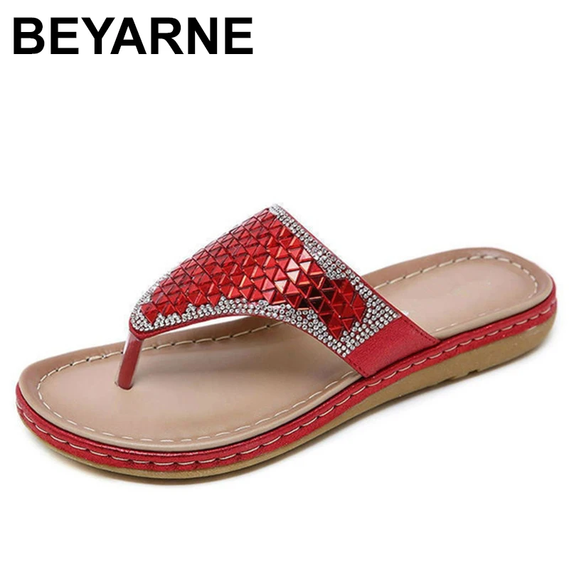 BEYARNENewsummer flip flops sandals quality women's flat shoes artificial rhinestone slip stereo fashioncasual flat slippersE055
BEYARNENewsummer flip flops sandals quality women's flat shoes artificial rhinestone slip stereo fashioncasual flat slippersE055