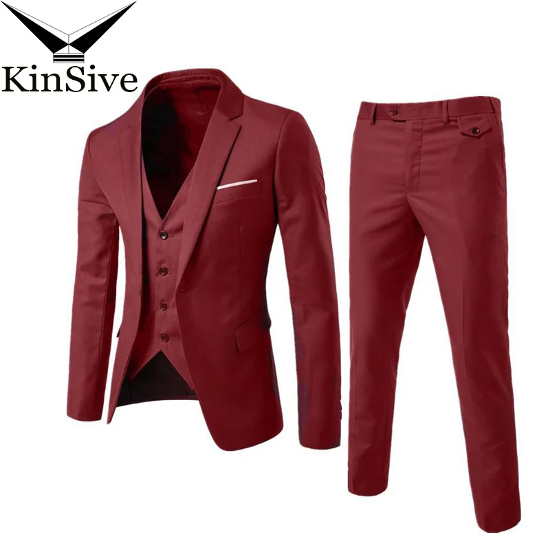 2018 New Mens Business Suit Slim Fit Classic Male Dress Suits Good Quality Wedding Suits Set For Men 3 Pieces (Jacket+Pant+Vest)
2018 New Mens Business Suit Slim Fit Classic Male Dress Suits Good Quality Wedding Suits Set For Men 3 Pieces (Jacket+Pant+Vest)