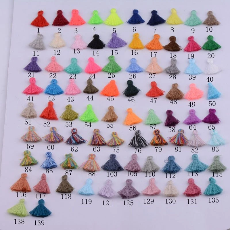 2019 Mix multicolor Bohemian national style textile cotton Mini small tassel 1.5cm 200pcs An order you can choose 10 colors
2019 Mix multicolor Bohemian national style textile cotton Mini small tassel 1.5cm 200pcs An order you can choose 10 colors
