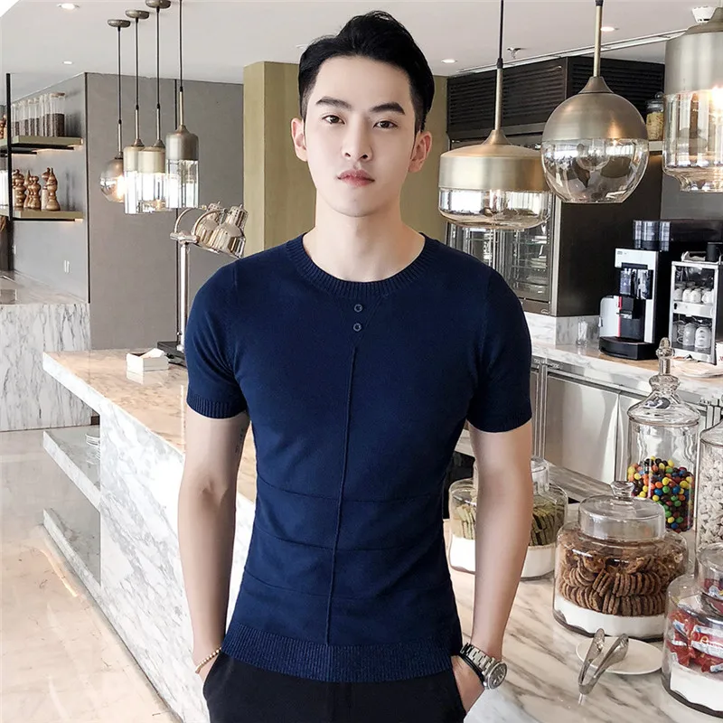 men's t-shirt white collar clothes trend men's plus velvet warm t-shirt Cotton short-sleeved
men's t-shirt white collar clothes trend men's plus velvet warm t-shirt Cotton short-sleeved