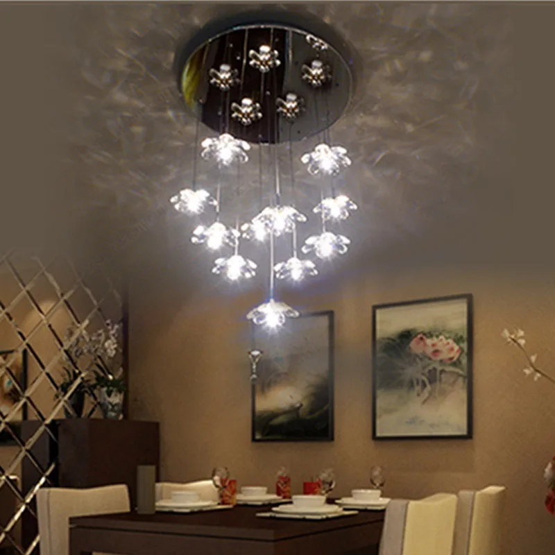 Z Modern LED Crystal Chandelier Romantic Crystal Flower Design Lovel Girl's Bedroom Lamp Restaurant Lighting Fixture Stairs Lamp
Z Modern LED Crystal Chandelier Romantic Crystal Flower Design Lovel Girl's Bedroom Lamp Restaurant Lighting Fixture Stairs Lamp