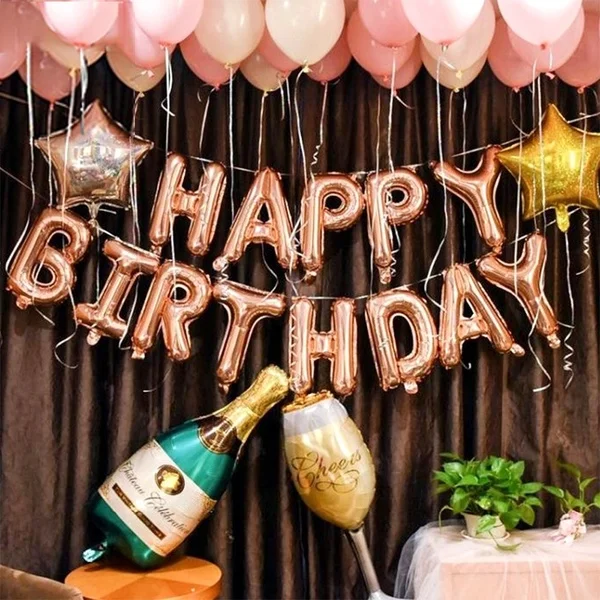 HAPPY BIRTHDAY Letters Foil Balloons Rose Gold Alphabet Ballon Confetti Latex Balon Decorations Birthday ballon lettre Supplies
HAPPY BIRTHDAY Letters Foil Balloons Rose Gold Alphabet Ballon Confetti Latex Balon Decorations Birthday ballon lettre Supplies