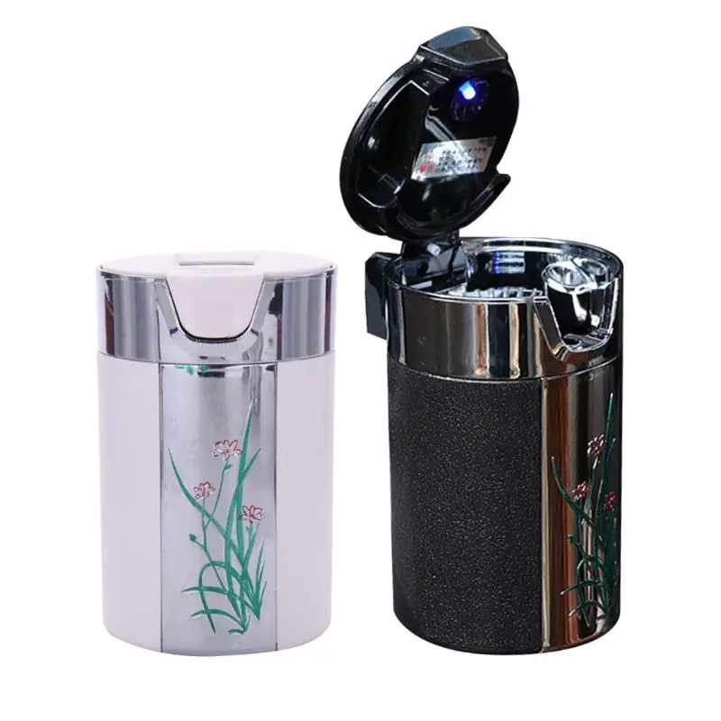 Car Portable Cigar Cigarette Ashtray Smokeless Carbon Fiber Car Ashtray With Led Light
Car Portable Cigar Cigarette Ashtray Smokeless Carbon Fiber Car Ashtray With Led Light