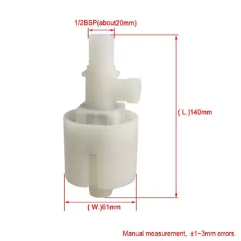 1/2" BSP Top Inlet Automatic Water Level Control Valve Tower Water Tank Float Valve Humidifiers Heaters
1/2" BSP Top Inlet Automatic Water Level Control Valve Tower Water Tank Float Valve Humidifiers Heaters