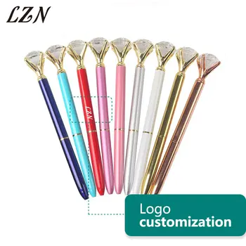 LZN 50 a Lot New Crystal Ballpoint Pen Fashion Big Metal Crystal Diamond Wedding Birthday Day Advert Pen With Special Text Free
LZN 50 a Lot New Crystal Ballpoint Pen Fashion Big Metal Crystal Diamond Wedding Birthday Day Advert Pen With Special Text Free