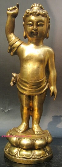 

B0601 417crafts incense copper Bronze art Copper buddha 2326cm manichaeist decoration antique collections of statue