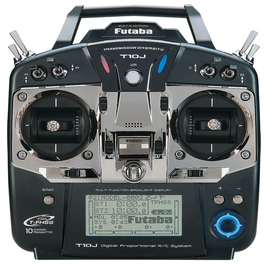 Original Futaba 2.4G 10-channel T-FHSS/S-FHSS remote control T10J with receiver R3008SB for RC helicopter / fixed wing / glider
Original Futaba 2.4G 10-channel T-FHSS/S-FHSS remote control T10J with receiver R3008SB for RC helicopter / fixed wing / glider