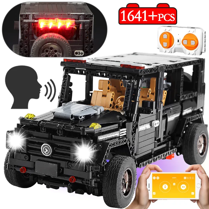 1641pcs 2.4G Remote Control Suv Hummer LegoING Technic City App RC Car Vehicle Model Building Block Brick Toys For Children Boys
1641pcs 2.4G Remote Control Suv Hummer LegoING Technic City App RC Car Vehicle Model Building Block Brick Toys For Children Boys