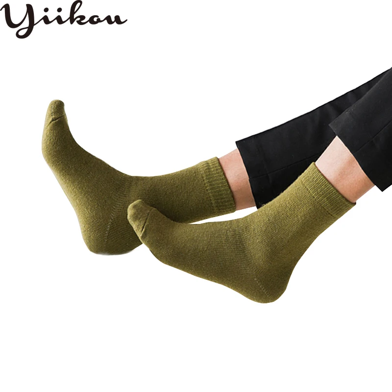 YIKOU 2018 Autumn and winter men's simple rabbit wool socks solid color classic wild tube socks cashmere socks business socks
YIKOU 2018 Autumn and winter men's simple rabbit wool socks solid color classic wild tube socks cashmere socks business socks