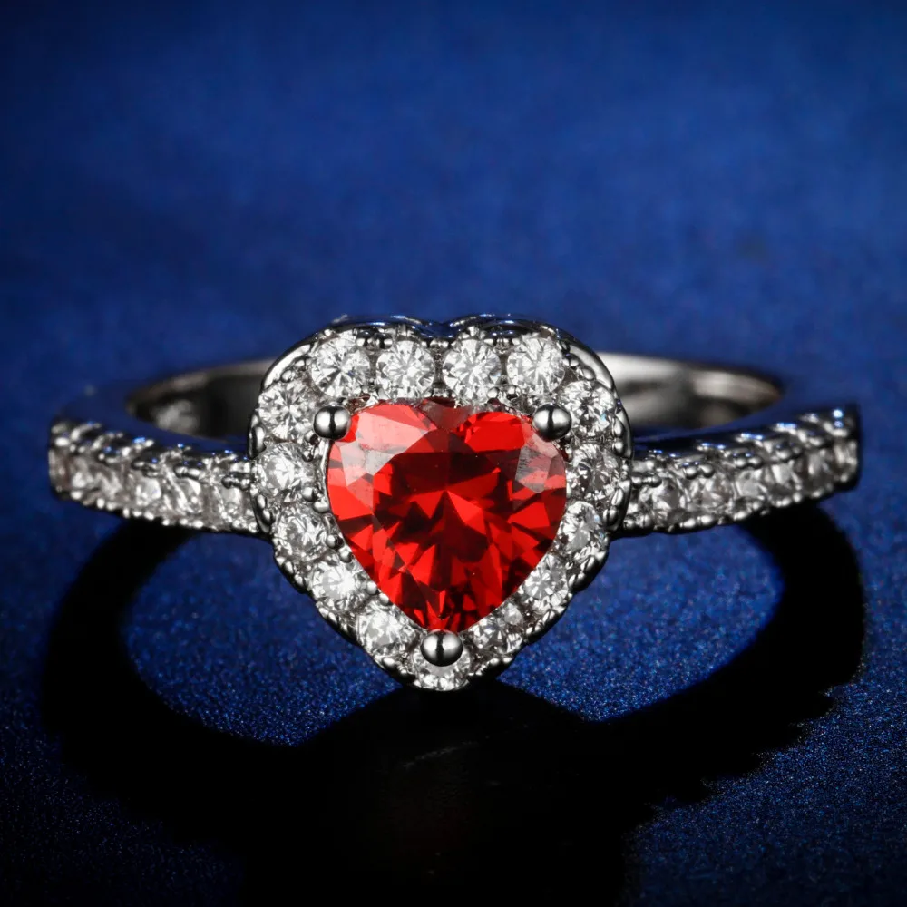 Original Design Handmade cz unique style top quality Ring ruby red heart cut Cubic Zirconia Hot Ins sterling silver 925
Original Design Handmade cz unique style top quality Ring ruby red heart cut Cubic Zirconia Hot Ins sterling silver 925