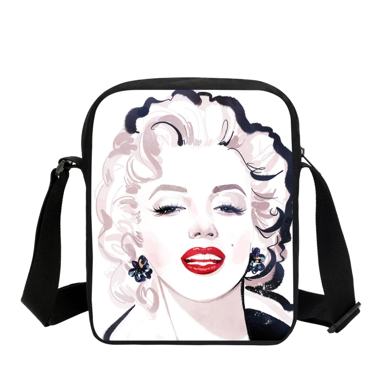 Sexy Marilyn Monroe Bags 3D Printing Messenger Bags Colorful Lightweight Crossbody Bags Women Single Shoulder Bag Casual Bookbag
Sexy Marilyn Monroe Bags 3D Printing Messenger Bags Colorful Lightweight Crossbody Bags Women Single Shoulder Bag Casual Bookbag