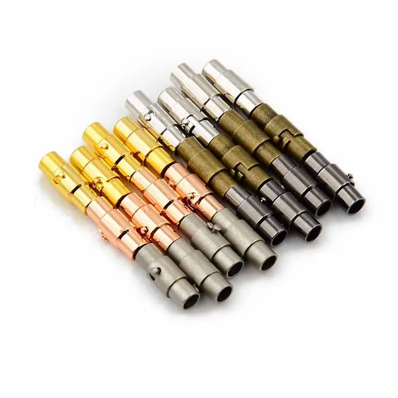 4PCs Gold Strong Round Magnetic Clasps Leather Cord Bracelets DIY Connectors Accessories Making Hole size: 4mm
4PCs Gold Strong Round Magnetic Clasps Leather Cord Bracelets DIY Connectors Accessories Making Hole size: 4mm