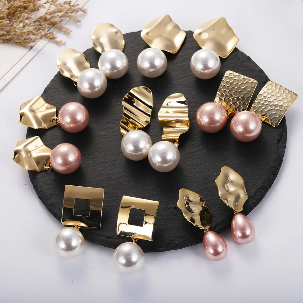 Miwens White&Pink Color Simulated Pearl Maxi Drop Earrings Female Vintage Dangle Earring 2019 Wholesale Handmade Jewelry A266
Miwens White&Pink Color Simulated Pearl Maxi Drop Earrings Female Vintage Dangle Earring 2019 Wholesale Handmade Jewelry A266