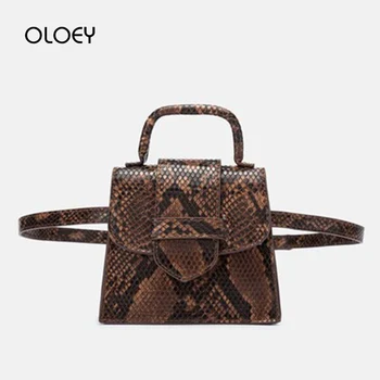 Women's Belt Bag Vintage Snake Print Chest Bag Women Serpentine PU Leather Waist Bags Female Fanny Pack Animal Print Mini Pack
Women's Belt Bag Vintage Snake Print Chest Bag Women Serpentine PU Leather Waist Bags Female Fanny Pack Animal Print Mini Pack