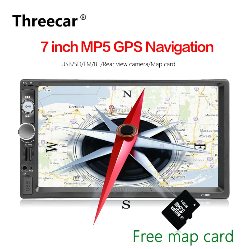 GPS Navigation Player 2 din Car Radio MP5 7 inch Touch FM Audio USB Auto Autoradio Bluetooth Rear View Camera tape recorder
GPS Navigation Player 2 din Car Radio MP5 7 inch Touch FM Audio USB Auto Autoradio Bluetooth Rear View Camera tape recorder
