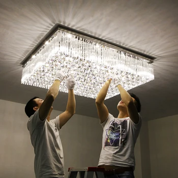 Simple and modern LED rectangular warm living room hall crystal lamp luxury hotel lamp 1.2 ceiling lamp led lighting fixture
Simple and modern LED rectangular warm living room hall crystal lamp luxury hotel lamp 1.2 ceiling lamp led lighting fixture