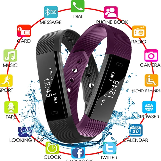 New ID115 Smart Wristbands Bracelet IP67 Waterproof Sports Step Heart Rate Monitoring Classic SmartBand for man women kids gift
New ID115 Smart Wristbands Bracelet IP67 Waterproof Sports Step Heart Rate Monitoring Classic SmartBand for man women kids gift
